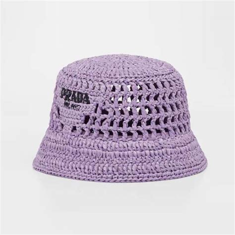 prada beanie purple|xxl Prada bucket hat.